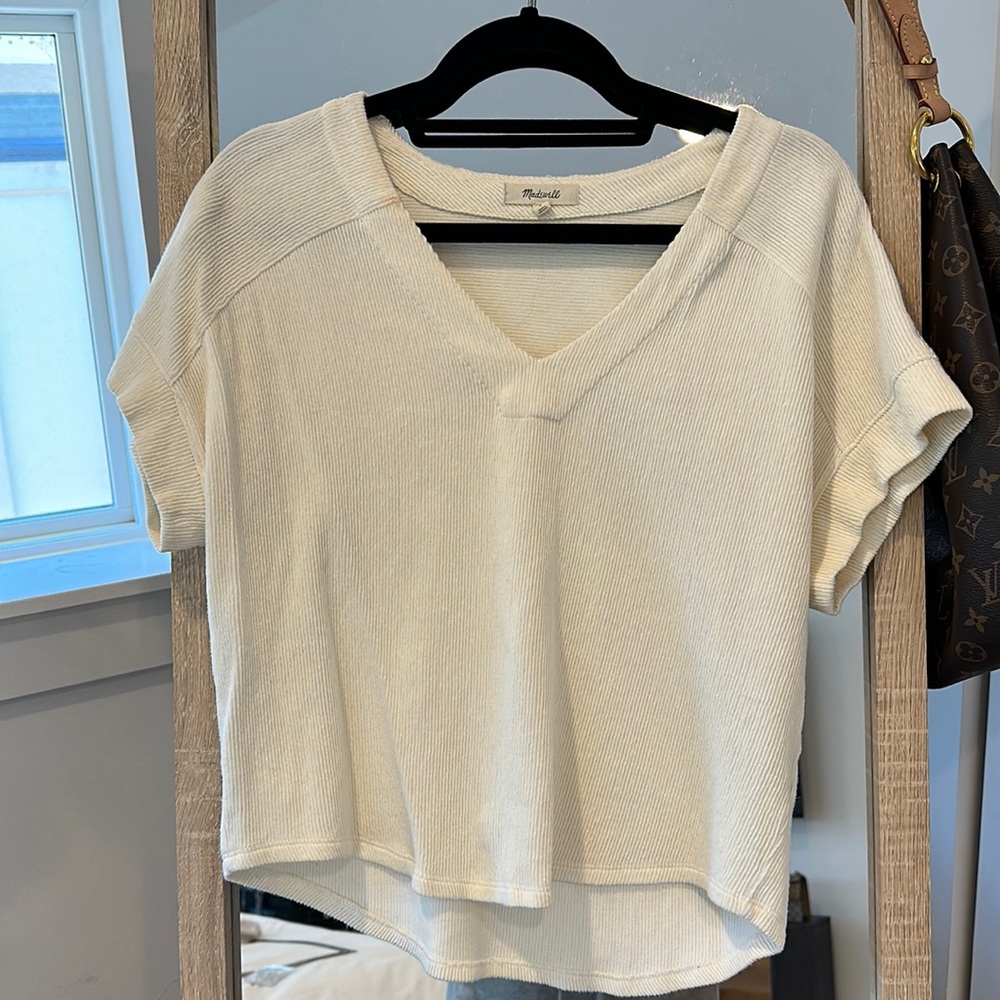 Madewell V-Neck Boxy Top